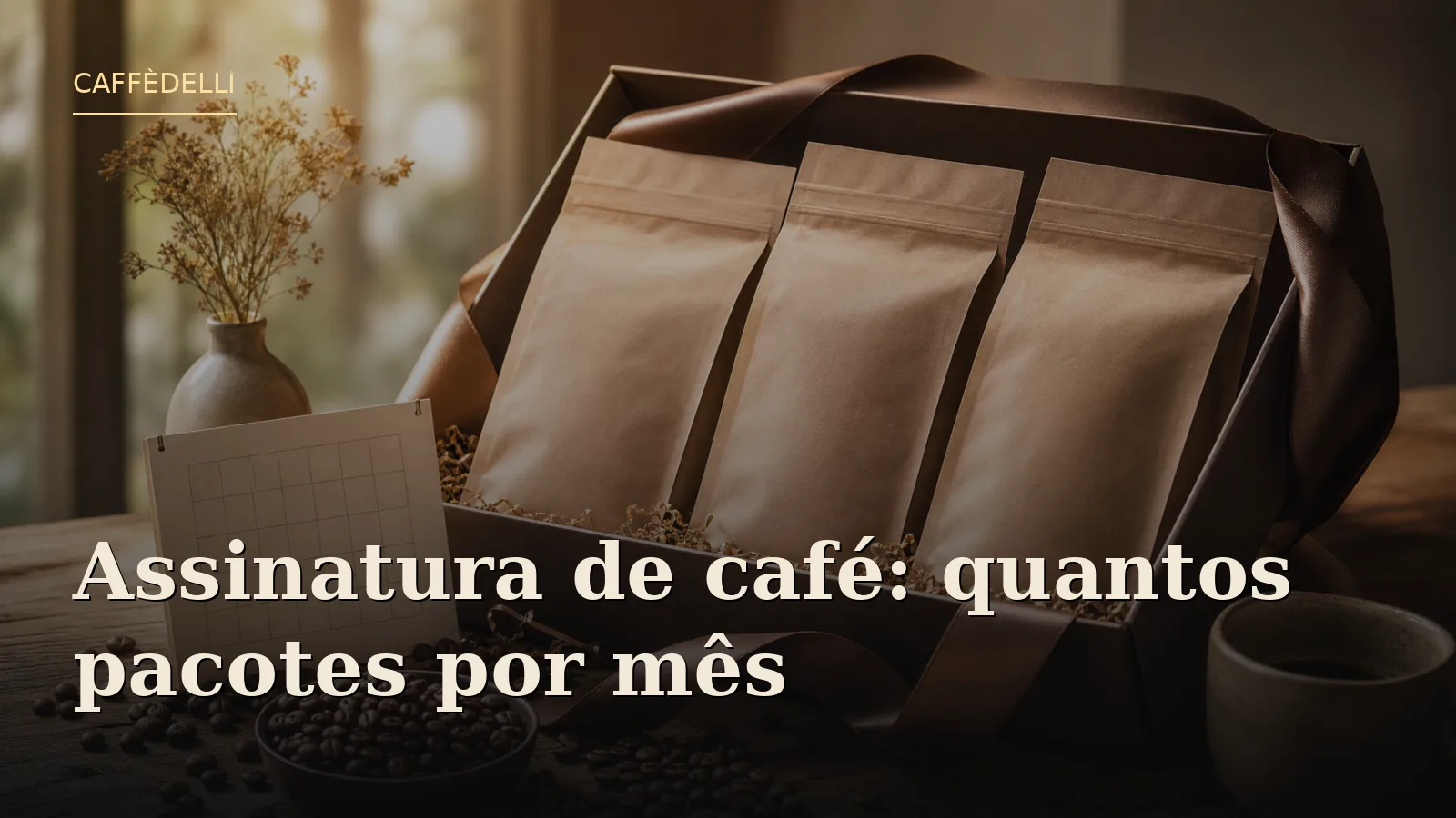 Assinatura de café: quantos pacotes por mês