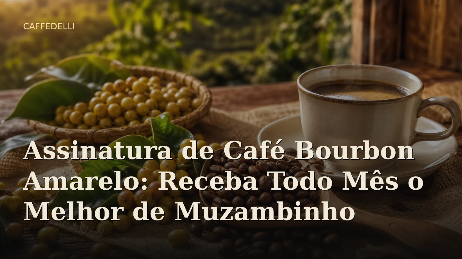 Assinatura de café de Muzambinho: planos