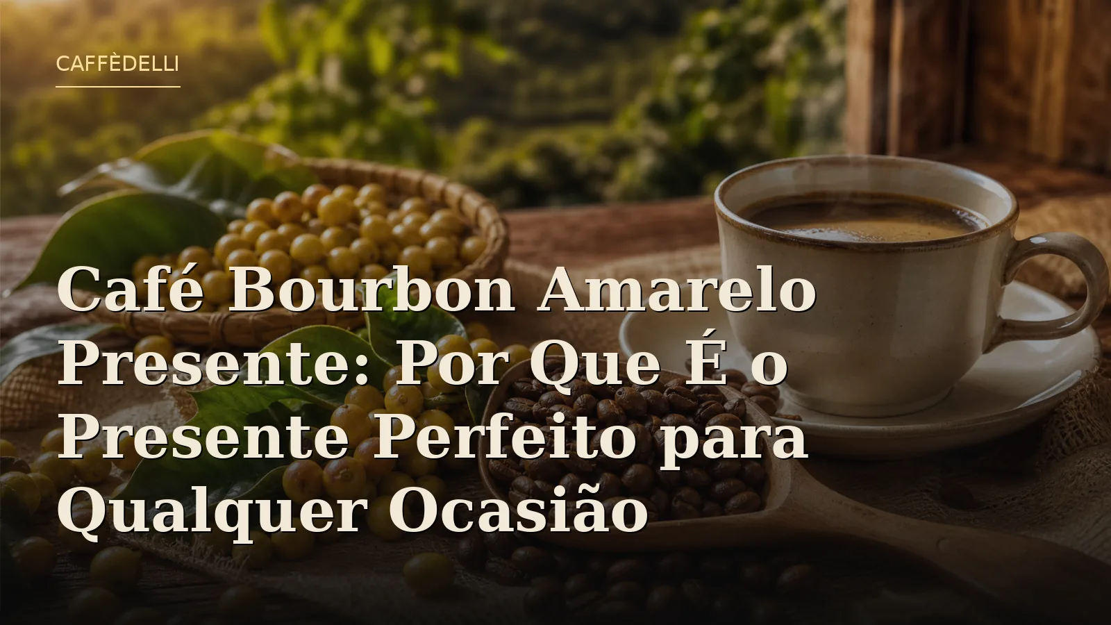 Café Bourbon Amarelo: O Presente Ideal