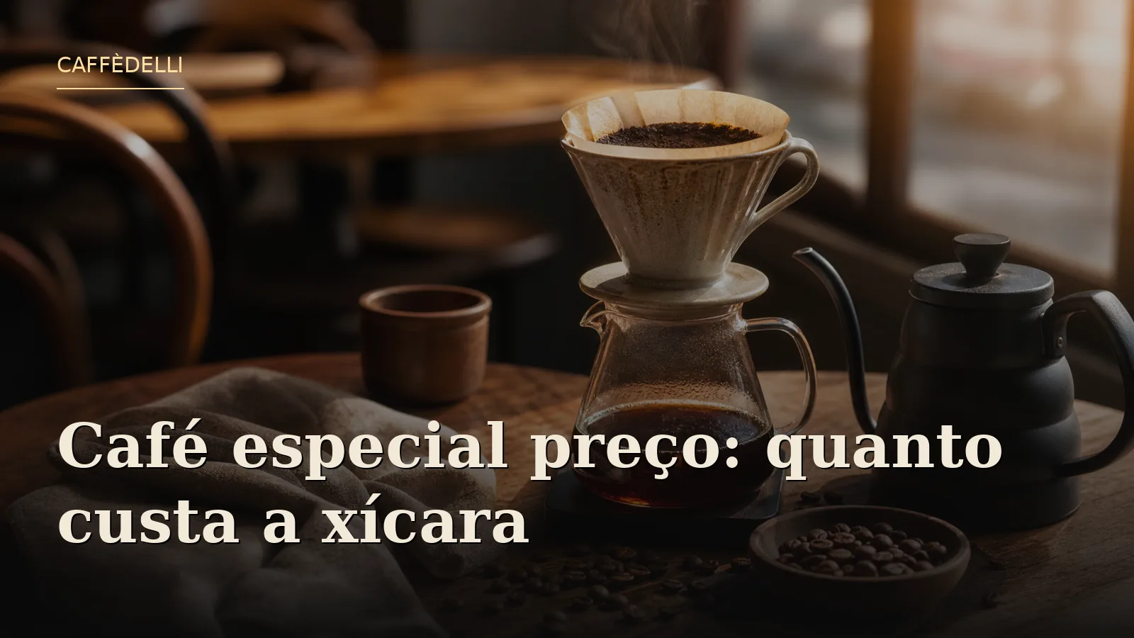 Café especial preço: quanto custa a xícara