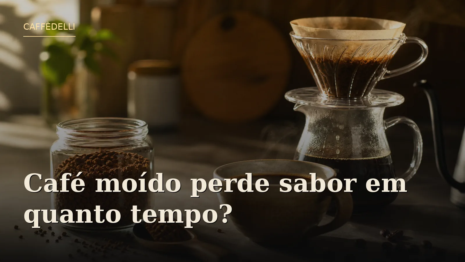 Café moído perde sabor em quanto tempo?