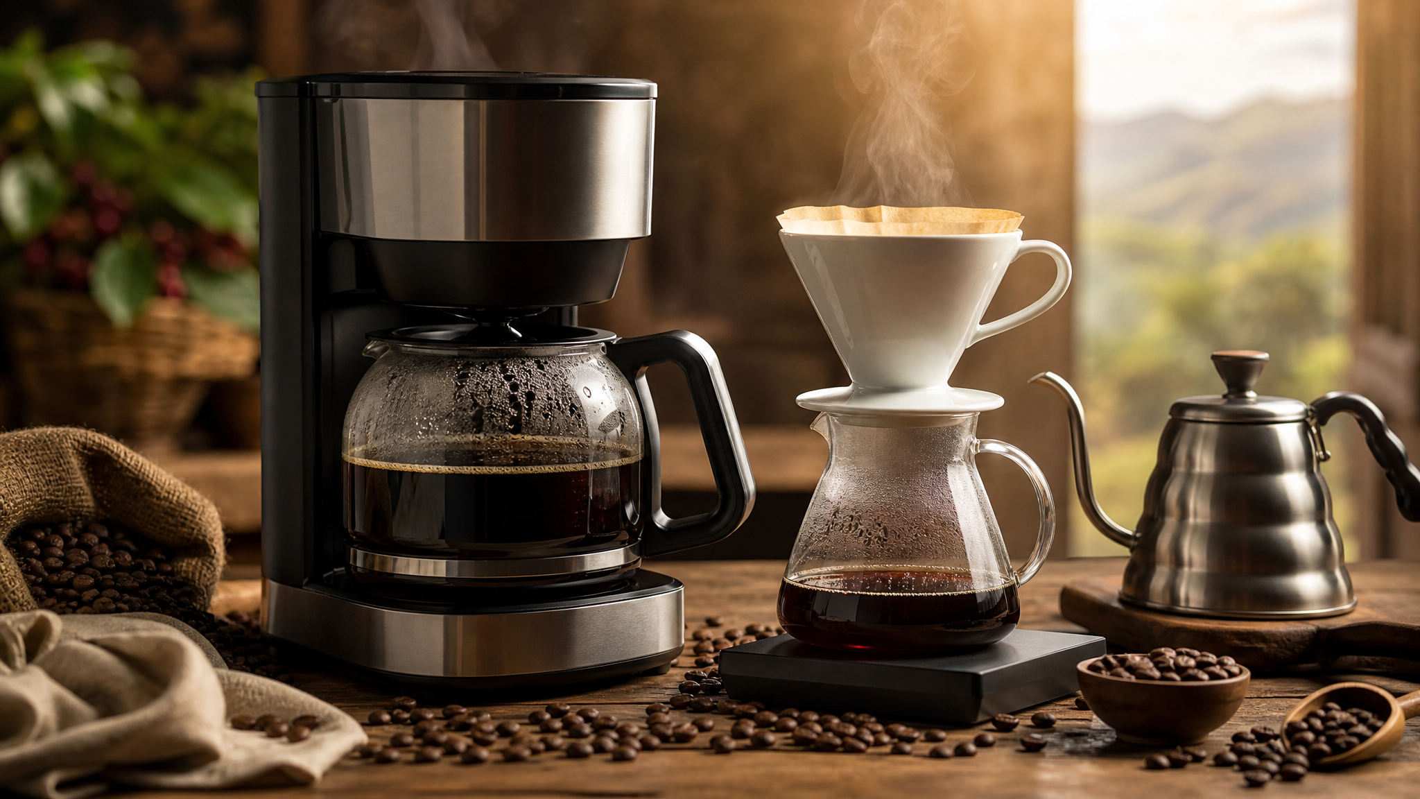 Cafeteira Elétrica vs Coador Manual: Prós e Contras para seu Café