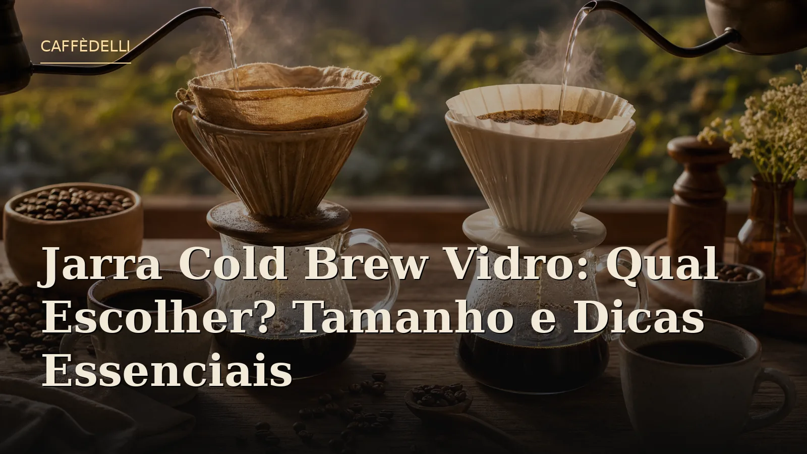 Jarra Cold Brew Vidro: Qual Escolher? Tamanho