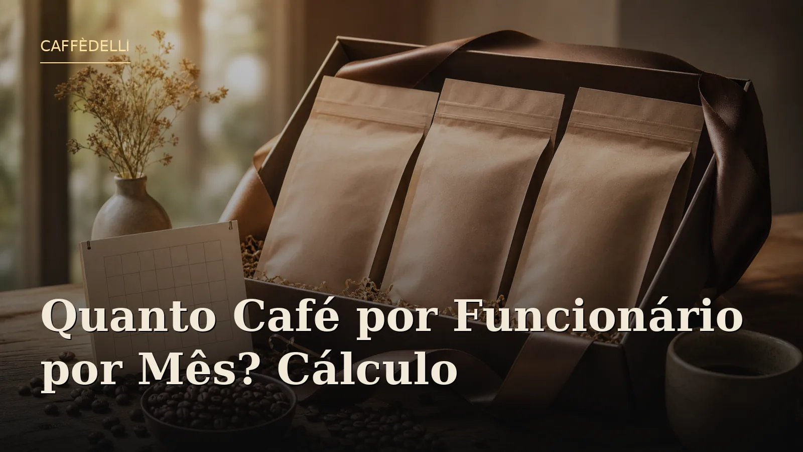 Quanto Café por Funcionário por Mês? Cálculo