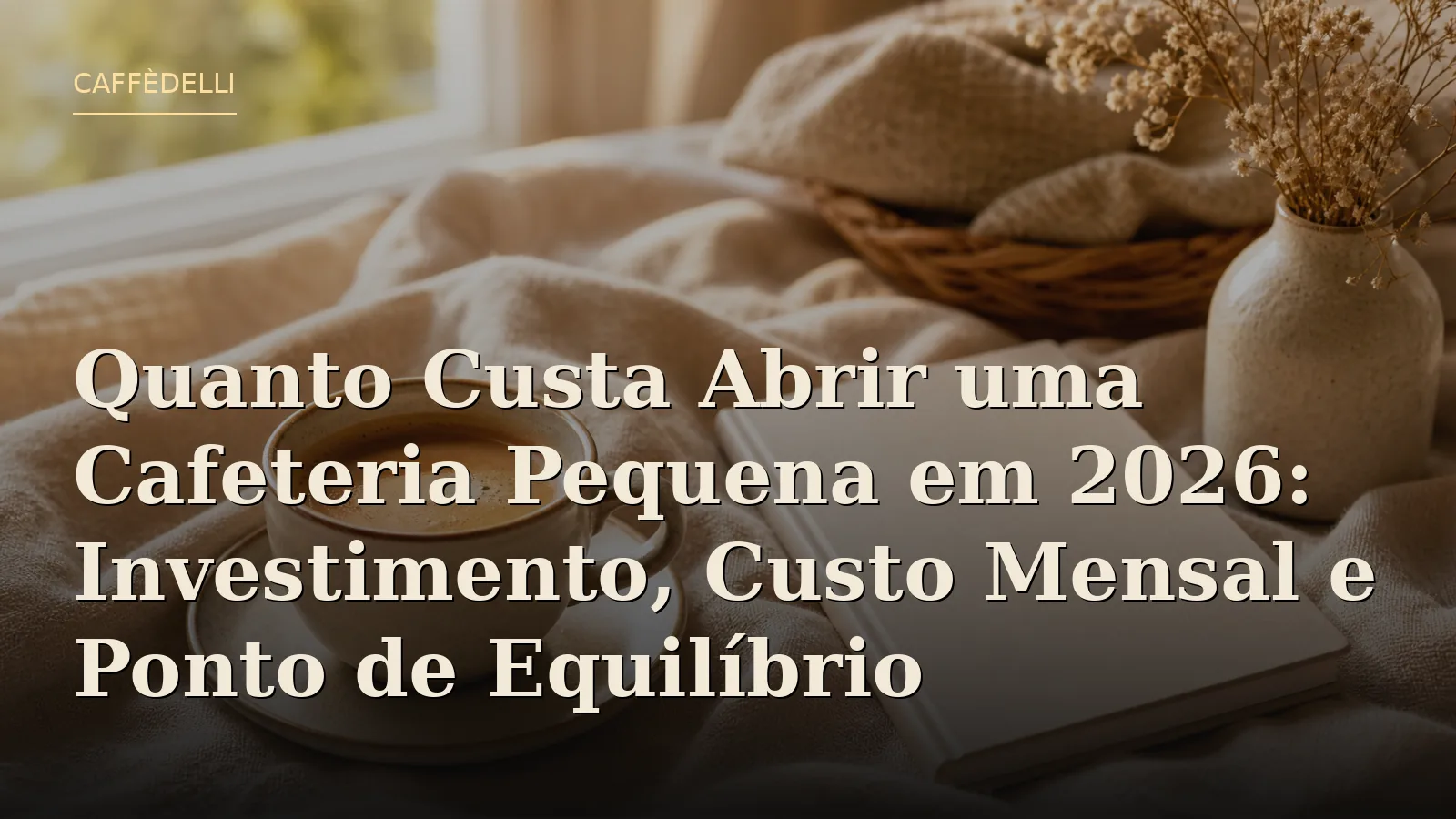 Quanto Custa Abrir uma Cafeteria Pequena em 2026