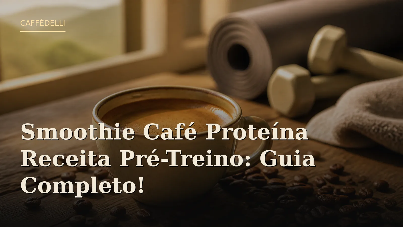 Smoothie Café Proteína Receita Pré-Treino