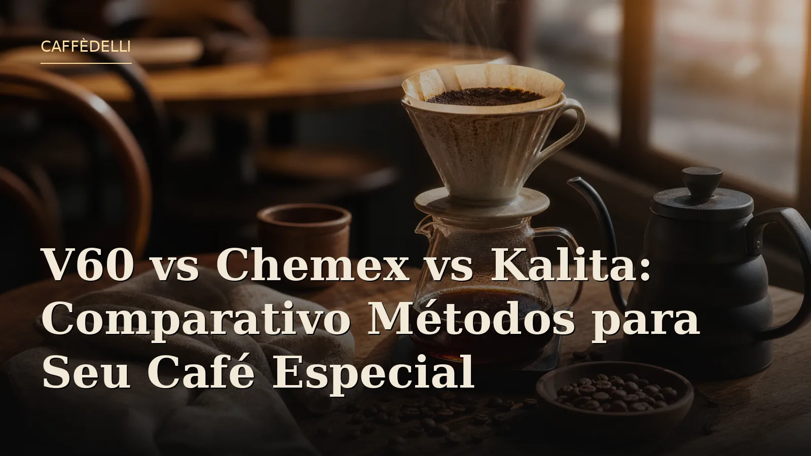 V60 vs Chemex vs Kalita Métodos